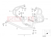 BMW Motorrad BMW 2000 R-Models 4V R 850 R 94 (0401,0406) Set safety bars for driving school