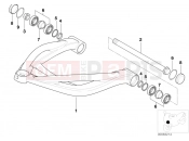 BMW Motorrad BMW 2000 R-Models 4V R 850 R 02 (0428) Trailing arm