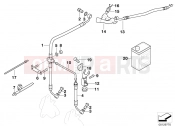 BMW Motorrad BMW 2000 R-Models 4V R 850 R 02 (0428) Brake pipe, front