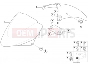 BMW Motorrad BMW 2000 R-Models 4V R 850 R 02 (0428) Front wheel mudguard