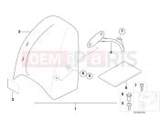 BMW Motorrad BMW 2000 R-Models 4V R 850 R 02 (0428) Windshield Speedster