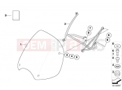 BMW Motorrad BMW 2000 R-Models 4V R 850 R 02 (0428) Windshield, high