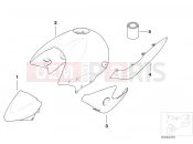BMW Motorrad BMW 2000 R-Models 4V R 850 R 02 (0428) Painted parts 832 Bronzit