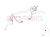 BMW Motorrad BMW 2000 R-Models 4V R 850 R 02 (0428) Combination switch at handlebar