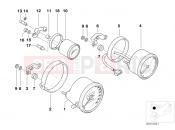 BMW Motorrad BMW 2000 R-Models 4V R 850 R 02 (0428) Speedometer/rev.counter/clock