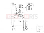 BMW Motorrad BMW 2000 R-Models 4V R 850 RT 02 (0417) Fork slider/lower fork bridge