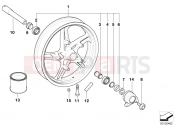 BMW Motorrad BMW 2000 R-Models 4V R 850 RT 02 (0417) Cast rim, front