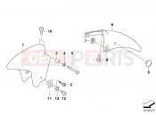 BMW Motorrad BMW 2000 R-Models 4V R 850 RT 02 (0417) Front mudguard
