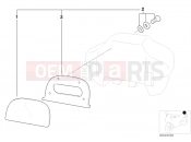 BMW Motorrad BMW 2000 R-Models 4V R 850 RT 02 (0417) set, backrest cushion 33 L topcase