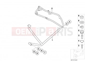 BMW Motorrad BMW 2000 R-Models 4V R 850 RT 02 (0417) Protective bar, rear, 3-piece