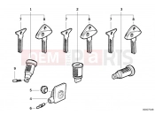 BMW Motorrad BMW 2000 R-Models 4V R 850 RT 02 (0417) Lock cylinder/key/code