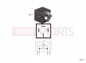 BMW Motorrad BMW 2000 R-Models 4V R 850 RT 02 (0417) Relay, make contact, black
