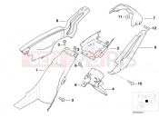 BMW Motorrad BMW 2001 F-Models F 650 GS 00 (0172,0182) Wheel cover,rear, license plate frame