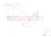 BMW Motorrad BMW 2001 F-Models F 650 GS 00 (0172,0182) Sticker, rear side section
