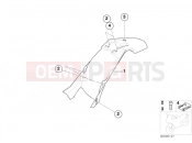 BMW Motorrad BMW 2001 F-Models F 650 CS 02 (0174,0184) Wheel cover, rear