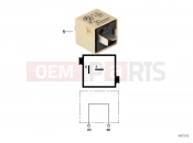 BMW Motorrad BMW 2001 R-Models 4V R 850 RT 96 (0412) Plug connector, beige