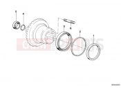 BMW Motorrad BMW CLASSIC 1987 R-Models 2V R 80 G/S Differential-crown wheel inst.parts