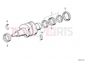BMW Motorrad BMW CLASSIC 1988 R-Models 2V R 65 RT SF Crankshaft mounting