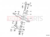 BMW Motorrad BMW CLASSIC 1988 R-Models 2V R 65 RT SF Upper fork cross brace