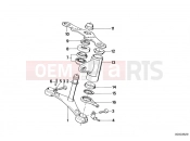 BMW Motorrad BMW CLASSIC 1988 R-Models 2V R 65 RT SF Lower fork cross brace