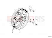 BMW Motorrad BMW CLASSIC 1988 R-Models 2V R 65 RT SF Cast rim, rear