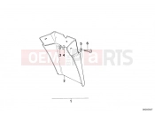 BMW Motorrad BMW CLASSIC 1988 R-Models 2V R 65 RT SF Set mud flaps, rear