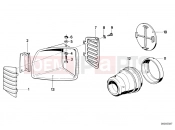 BMW Motorrad BMW CLASSIC 1988 R-Models 2V R 65 RT SF Trim panel air inlet