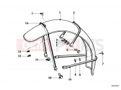 BMW Motorrad BMW CLASSIC 1952 Boxer R68 Mudguard front