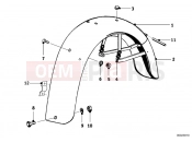 BMW Motorrad BMW CLASSIC 1952 Boxer R68 Rear mudguard mounting parts