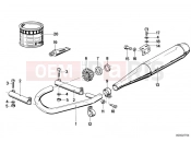 BMW Motorrad BMW CLASSIC 1984 R-Models 2V R 100 CS Exhaust system