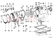 BMW Motorrad BMW CLASSIC 1963 1-Cyl. R27 Engine housing mounting parts