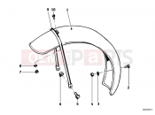 BMW Motorrad BMW CLASSIC 1963 1-Cyl. R27 Mudguard front