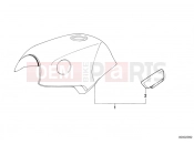 BMW Motorrad BMW CLASSIC 1990 K-Model 3-cyl. K 75 RT (0565,0573) Fuel tank/knee padding