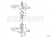 BMW Motorrad BMW CLASSIC 1990 K-Model 3-cyl. K 75 RT (0565,0573) Fork brace, bottom/top