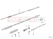 BMW Motorrad BMW CLASSIC 1990 K-Model 3-cyl. K 75 RT (0565,0573) Bowden cable