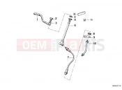 BMW Motorrad BMW CLASSIC 1990 K-Model 3-cyl. K 75 RT (0565,0573) Brake pipe, front
