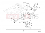 BMW Motorrad BMW CLASSIC 1990 K-Model 3-cyl. K 75 RT (0565,0573) Retrofit kit, Top Case bracket