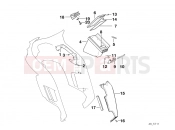 BMW Motorrad BMW CLASSIC 1990 K-Model 3-cyl. K 75 RT (0565,0573) Trim panel-side pocket/knee padding