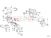 BMW Motorrad BMW CLASSIC 1990 K-Model 3-cyl. K 75 RT (0565,0573) Radiotor trim panel center