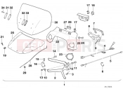 BMW Motorrad BMW CLASSIC 1990 K-Model 3-cyl. K 75 RT (0565,0573) Installing set windshield