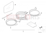BMW Motorrad BMW CLASSIC 1990 K-Model 3-cyl. K 75 RT (0565,0573) Retrofit kit, mirror heating