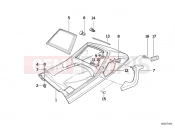 BMW Motorrad BMW CLASSIC 1990 K-Model 3-cyl. K 75 RT (0565,0573) Tail part upper