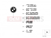BMW Motorrad BMW CLASSIC 1990 K-Model 3-cyl. K 75 RT (0565,0573) Badge