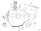BMW Motorrad BMW CLASSIC 1990 R-Models 2V R 65 GS Fuel tank