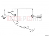 BMW Motorrad BMW CLASSIC 1990 R-Models 2V R 65 GS Retrofit kit, heated handle