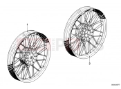 BMW Motorrad BMW CLASSIC 1990 R-Models 2V R 65 GS Spoke wheel