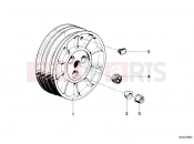 BMW Motorrad BMW CLASSIC 1990 R-Models 2V R 65 GS Wheel hub rear