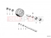 BMW Motorrad BMW CLASSIC 1990 R-Models 2V R 65 GS Wheel hub, front