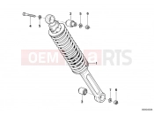 BMW Motorrad BMW CLASSIC 1990 R-Models 2V R 100 GS Spring strut, rear