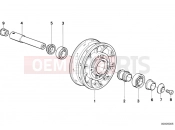 BMW Motorrad BMW CLASSIC 1993 R-Models 2V R 80 GS Wheel hub mounting parts front